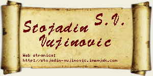 Stojadin Vujinović vizit kartica